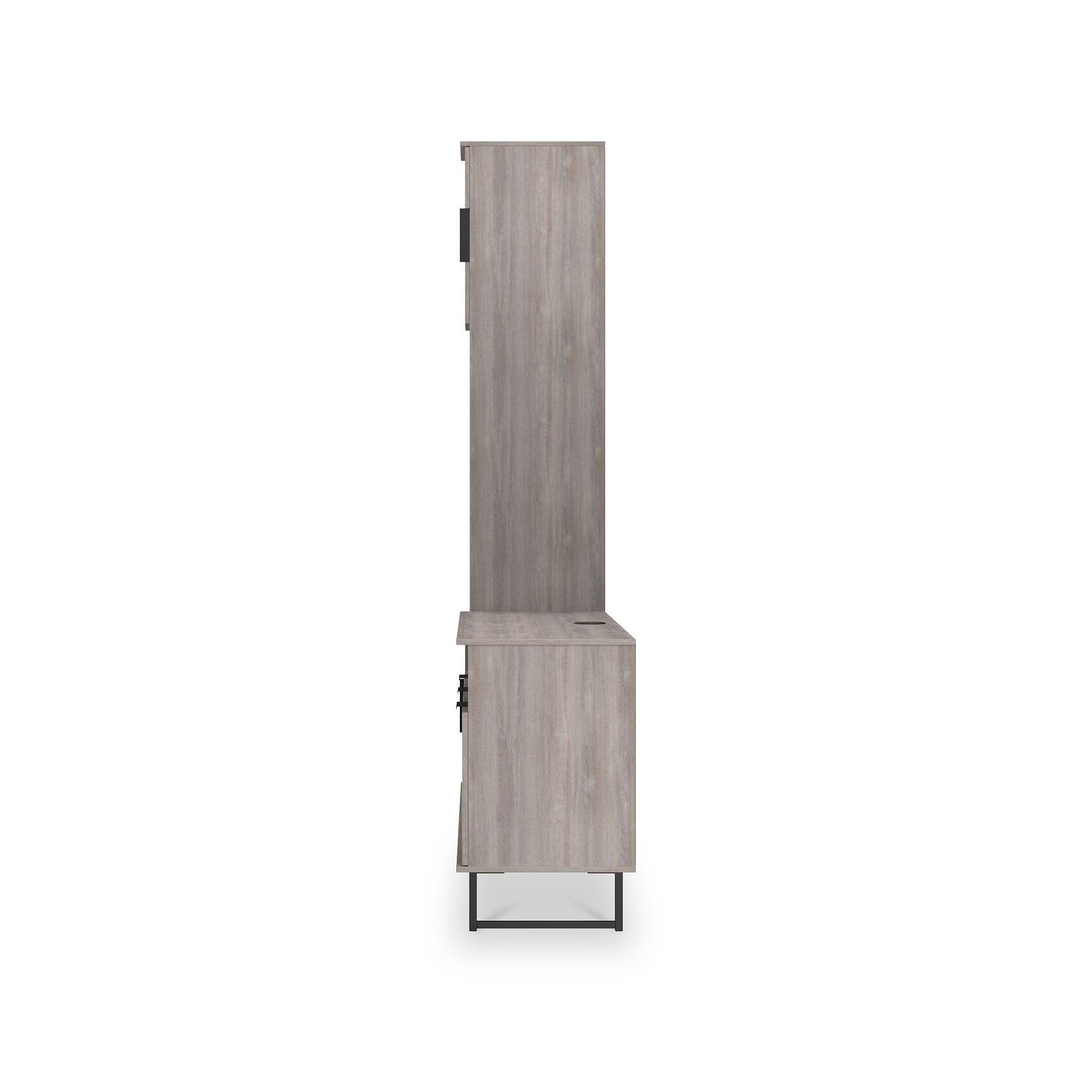 Ashbourne Multi Media TV Wall Unit LH Grey Oak from Roseland Furniture
