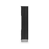 Ashbourne Multi Media Wall Unit Black Ash from Roseland Furniture