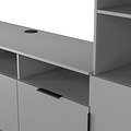 Ashbourne Multi Media Wall Unit Dusk Grey from Roseland Furniture