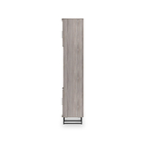 Ashbourne Multi Media Wall Unit Grey Oak from Roseland Furniture