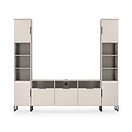 Ashbourne Multi Media Wall Unit Cashmere Matt from Roseland Furniture