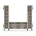 Ashbourne Multi Media Wall Unit Cashmere Matt from Roseland Furniture