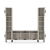 Ashbourne Multi Media Wall Unit Cashmere Matt from Roseland Furniture