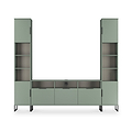 Ashbourne Multi Media Wall Unit Reed Green from Roseland Furniture