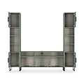 Ashbourne Multi Media Wall Unit Reed Green from Roseland Furniture