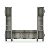 Ashbourne Multi Media Wall Unit Reed Green from Roseland Furniture