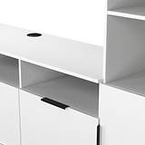 Ashbourne Multi Media Wall Unit White Matt from Roseland Furniture