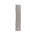 Ashbourne Multi Media Wall Unit with Overhead Storage Grey Oak from Roseland Furniture