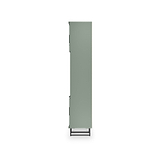 Ashbourne Multi Media Wall Unit with Overhead Storage Reed Green from Roseland Furniture