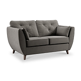 Edison 2 Seater Sofa Dark Feet Asphalt Dims from Roseland Furniture