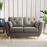 Edison 2 Seater Sofa Light Feet Asphalt from Roseland Furniture