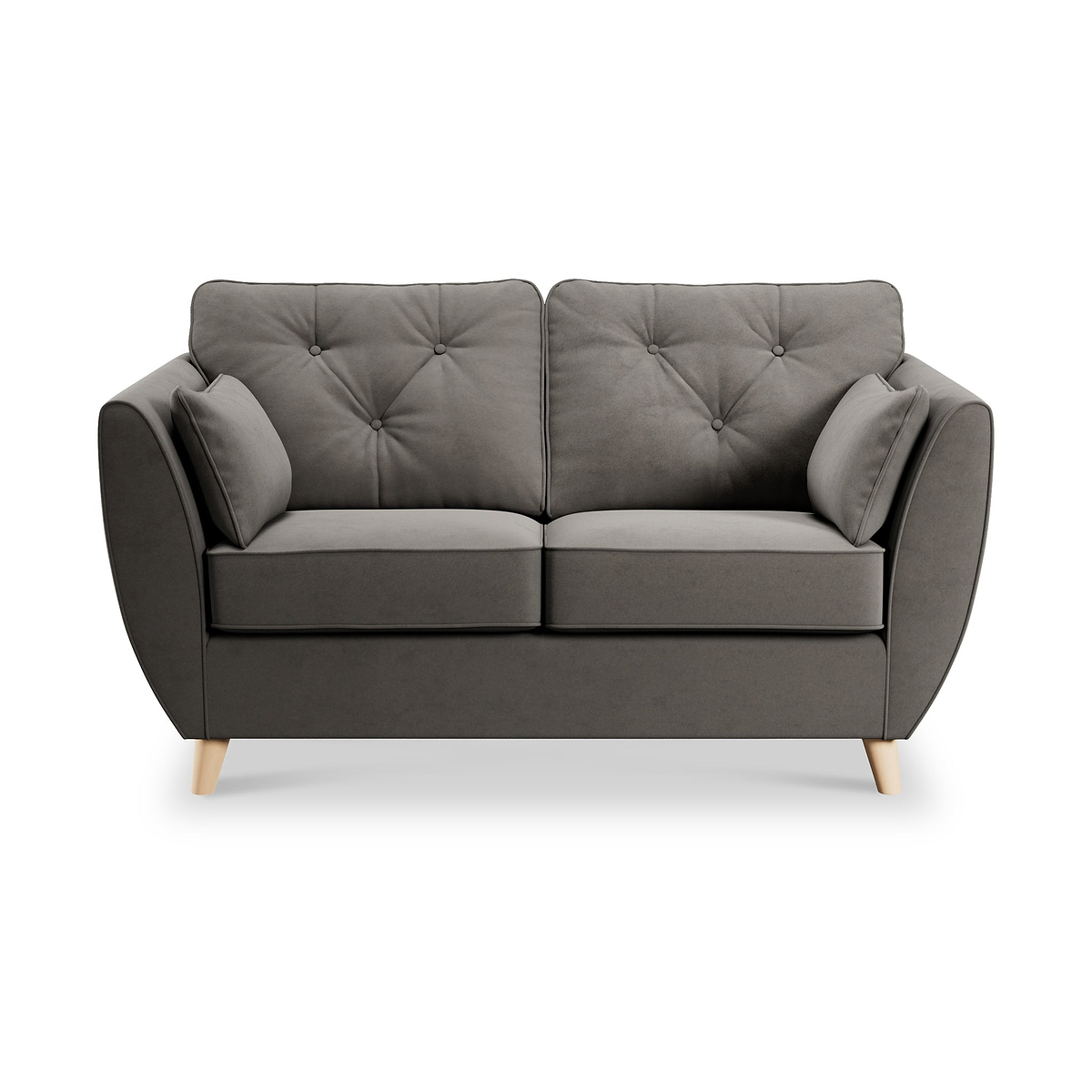 Edison 2 Seater Sofa Light Feet Asphalt from Roseland Furniture