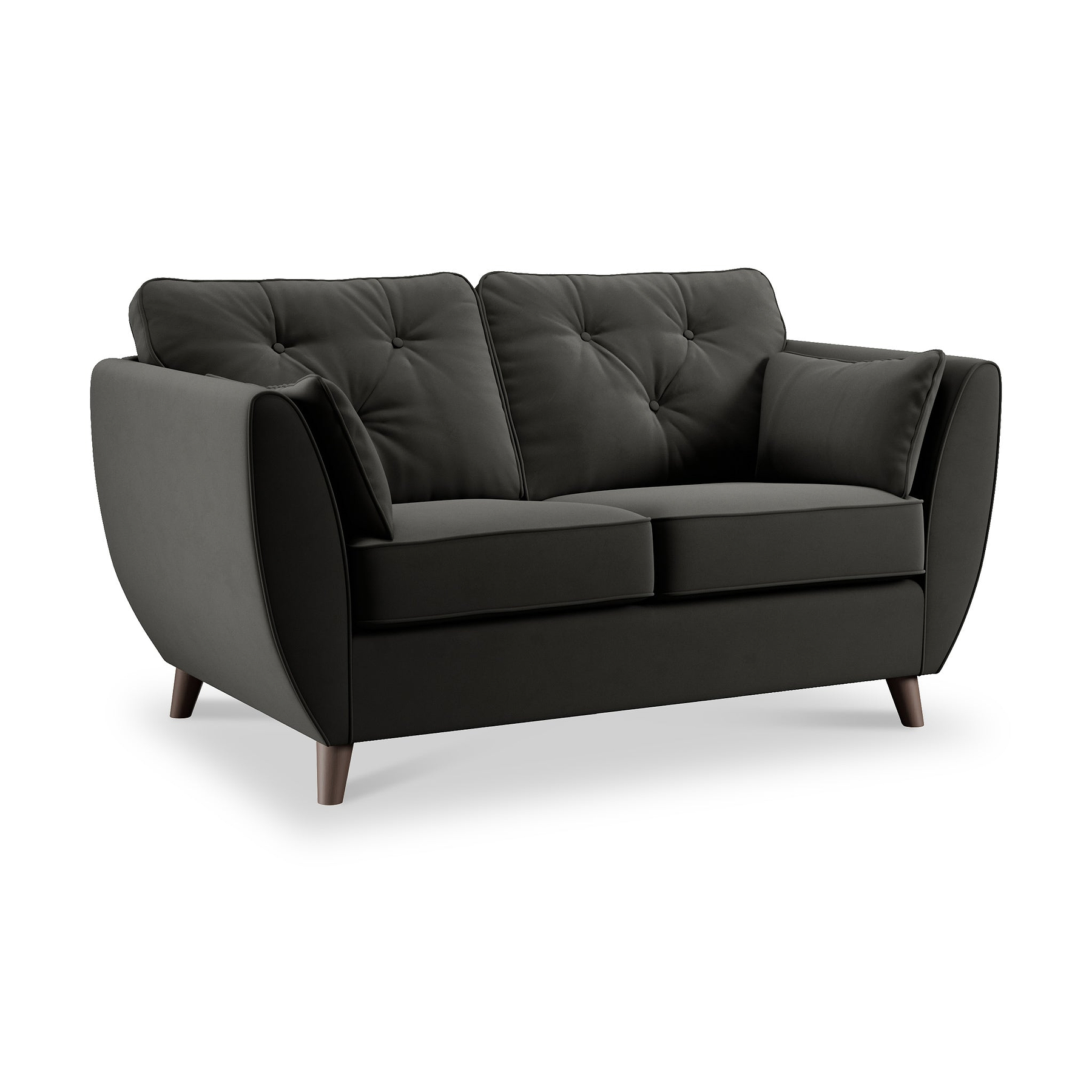 Edison 2 Seater Sofa Dark Feet Black from Roseland Furniture