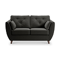 Edison 2 Seater Sofa Dark Feet Black from Roseland Furniture