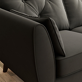 Edison 2 Seater Sofa Dark Feet Black from Roseland Furniture