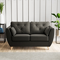 Edison 2 Seater Sofa Light Feet Black from Roseland Furniture