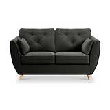Edison 2 Seater Sofa Light Feet Black from Roseland Furniture