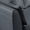 Edison Leather Sofa Navy Arm from Roseland Furniture