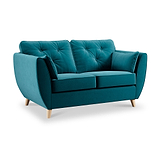 Edison 2 Seater Sofa Light Feet Mallard Close1 from Roseland Furniture