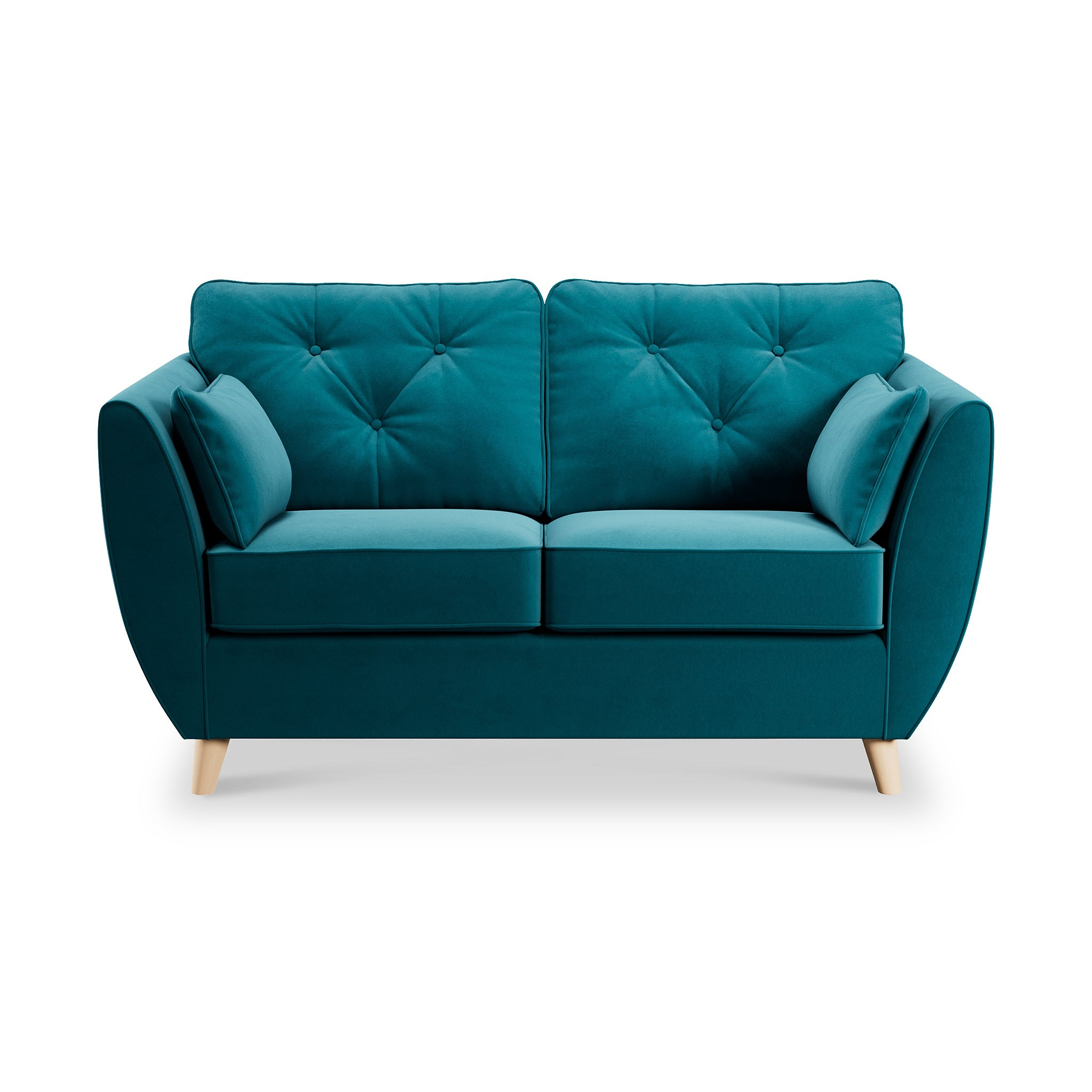 Edison 2 Seater Sofa Light Feet Mallard Close1 from Roseland Furniture