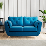 Edison 2 Seater Sofa Light Feet Marine from Roseland Furniture