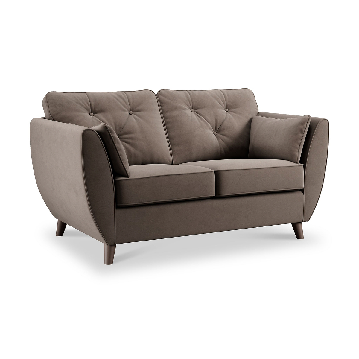Edison 2 Seater Sofa Dark Feet Mole from Roseland Furniture