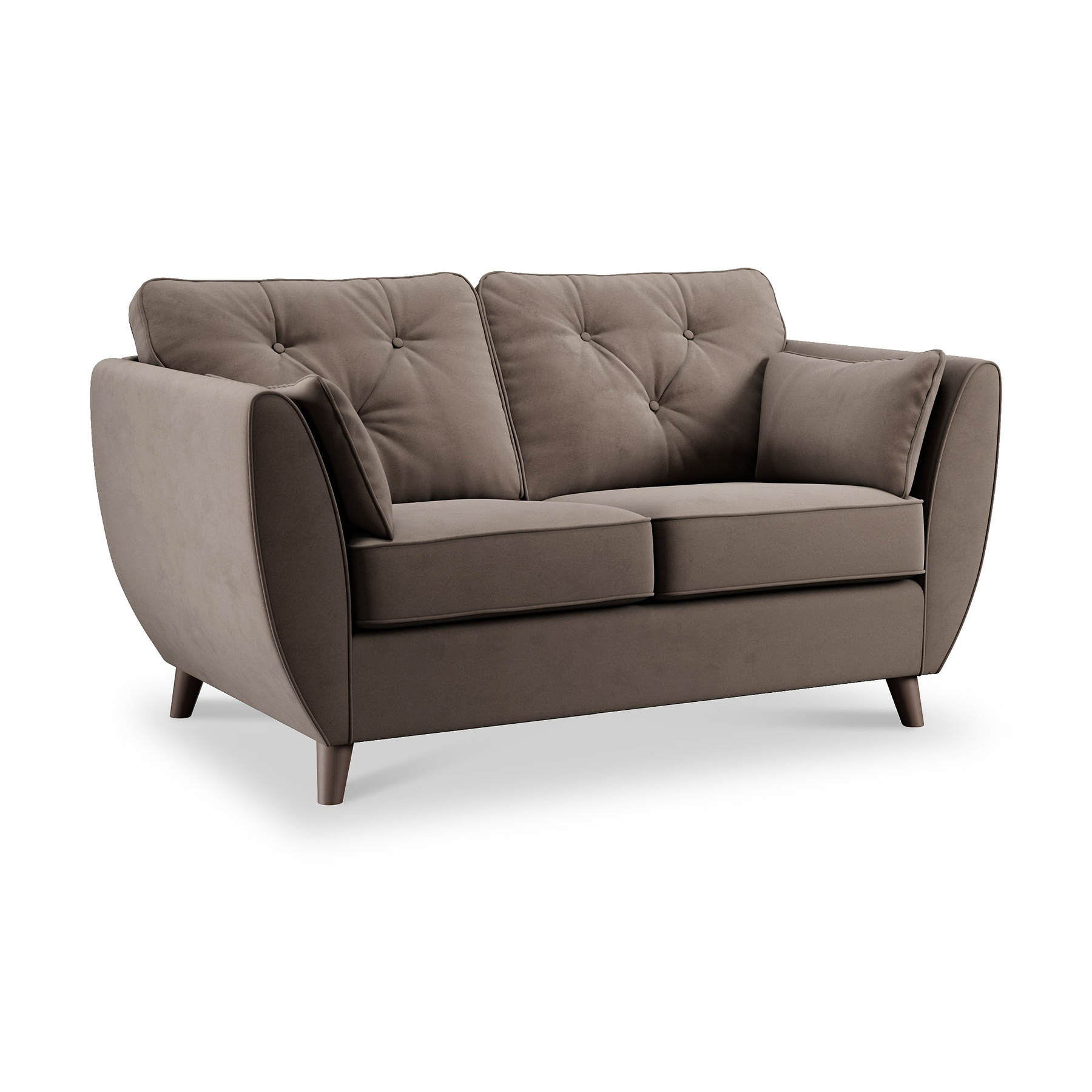 Edison 2 Seater Sofa Dark Feet Mole from Roseland Furniture