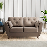 Edison 2 Seater Sofa Dark Feet Mole from Roseland Furniture