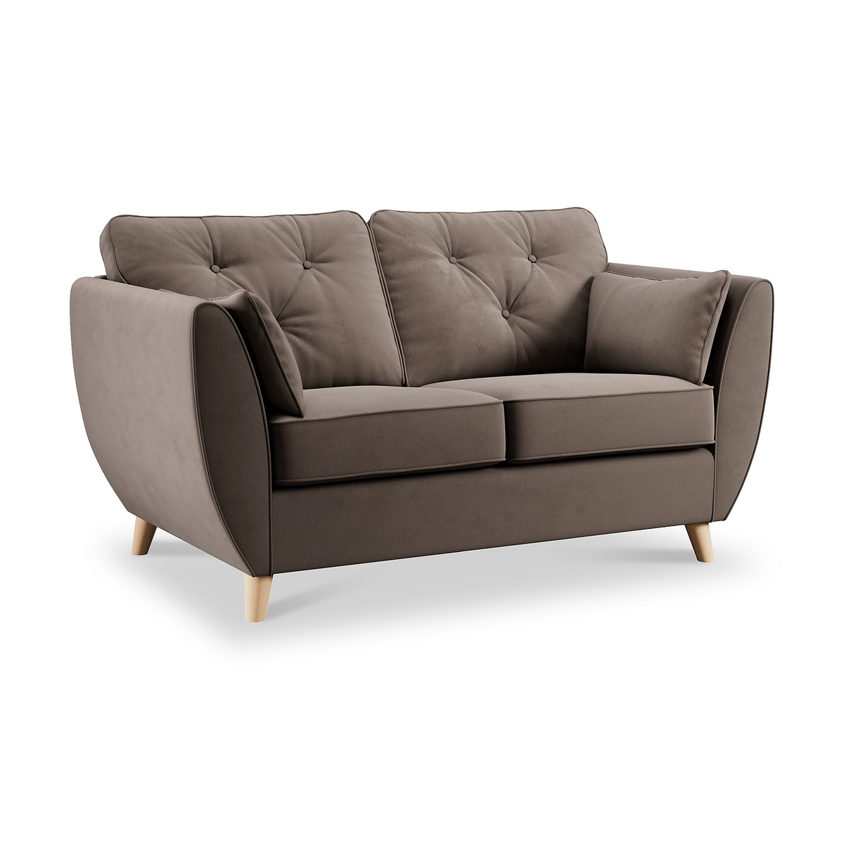 Edison 2 Seater Sofa Light Feet Mole from Roseland Furniture