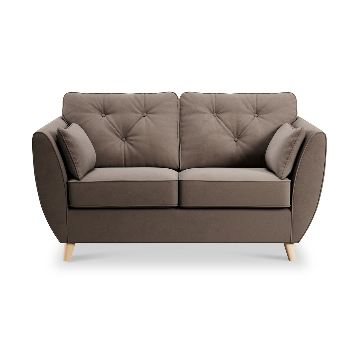 Edison 2 Seater Sofa Light Feet Mole from Roseland Furniture