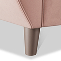Edison Sofa Dark Feet Blush Pink from Roseland Furniture