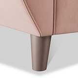 Edison Sofa Dark Feet Blush Pink from Roseland Furniture
