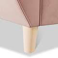 Edison Sofa Light Feet Blush from Roseland Furniture