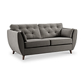 Edison 3 Seater Sofa Dark Feet Asphalt from Roseland Furniture