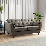 Edison 3 Seater Sofa Dark Feet Asphalt from Roseland Furniture