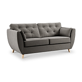 Edison 3 Seater Sofa Light Feet Asphalt from Roseland Furniture
