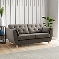 Edison 3 Seater Sofa Light Feet Asphalt from Roseland Furniture