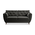 Edison 3 Seater Sofa Dark Feet Black from Roseland Furniture