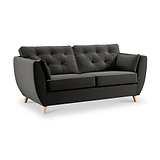 Edison 3 Seater Sofa Light Feet Black from Roseland Furniture