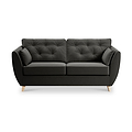 Edison 3 Seater Sofa Light Feet Black from Roseland Furniture