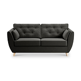 Edison 3 Seater Sofa Light Feet Black from Roseland Furniture