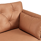 Edison Leather Sofa Saddle from Roseland Furniture