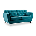 Edison 3 Seater Sofa Dark Feet Mallard from Roseland Furniture