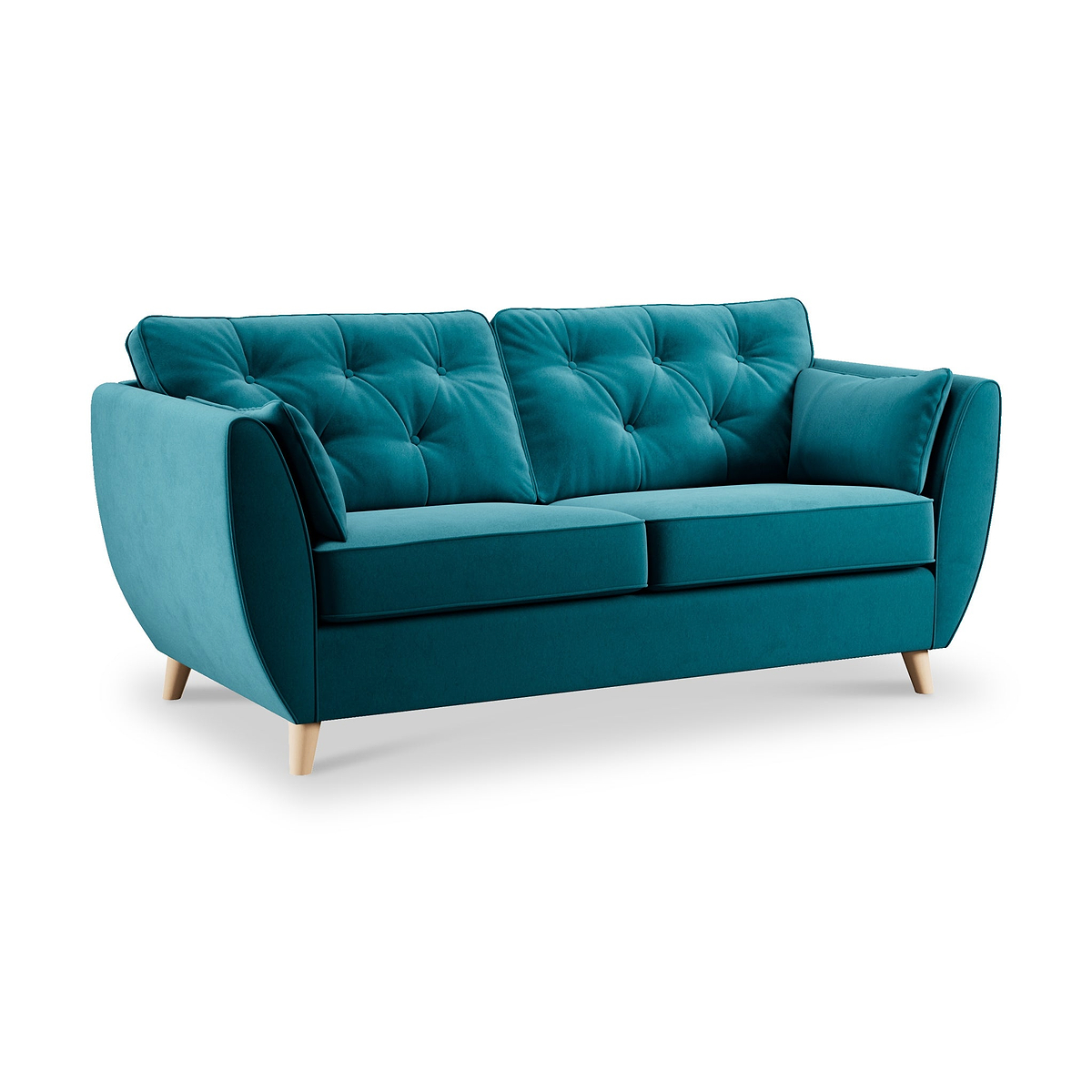 Edison 3 Seater Sofa Light Feet Mallard from Roseland Furniture