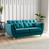 Edison 3 Seater Sofa Light Feet Mallard from Roseland Furniture