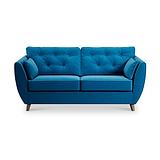 Edison 3 Seater Sofa Dark Feet Marine from Roseland Furniture