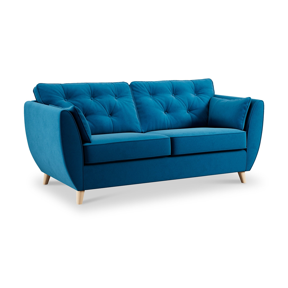 Edison 3 Seater Sofa Light Feet Marine from Roseland Furniture