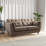 Edison 3 Seater Sofa Dark Feet Mole from Roseland Furniture