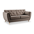Edison 3 Seater Sofa Light Feet Mole from Roseland Furniture