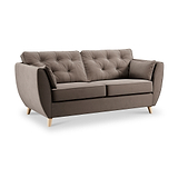 Edison 3 Seater Sofa Light Feet Mole from Roseland Furniture